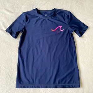 Gap boys shirt sleeve rashguard navy small 6/7